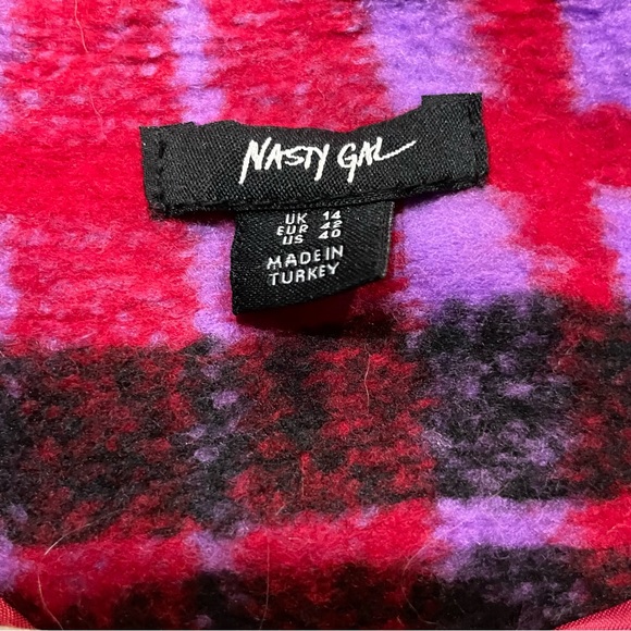 Nasty Gal - Check Print Oversized Blazer (NEW) - Picture 7 of 7